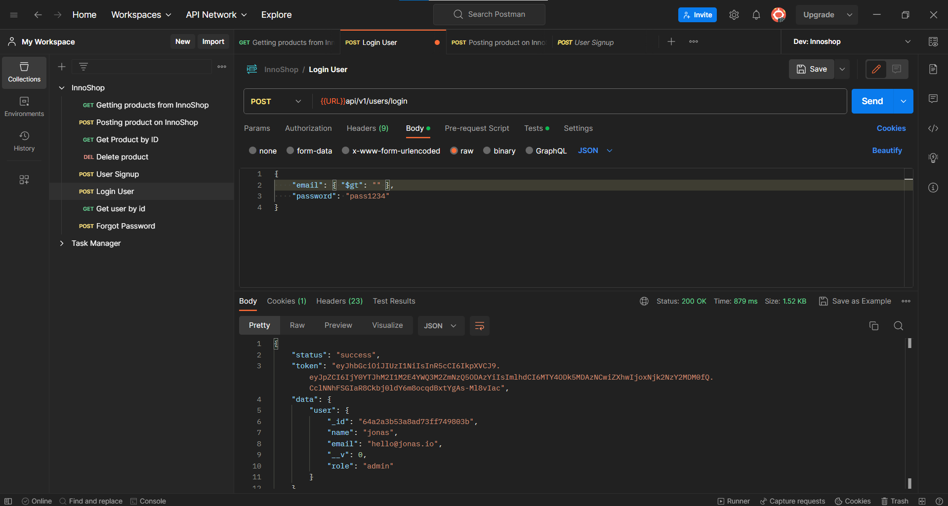 NOSQL Query Injection