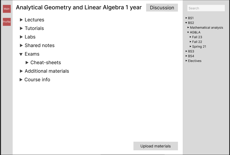 Course Page